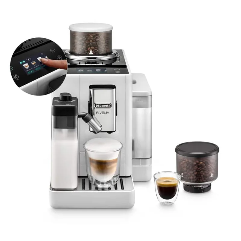 De'Longhi Rivelia LatteCrema EXAM440.55.W, vue de face